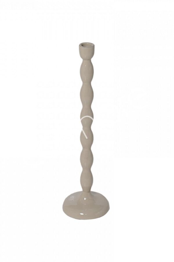 Kandelaar beige medium 12x40 cm