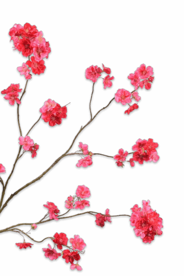 Bloesem fuchsia roze 127 cm Silk-ka