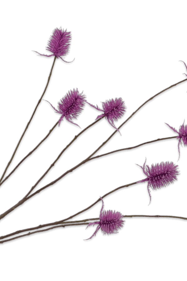 Distel tak roze 116 cm Silk-ka