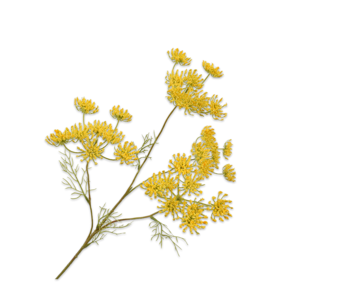 Dille tak geel 62 cm Silk-ka