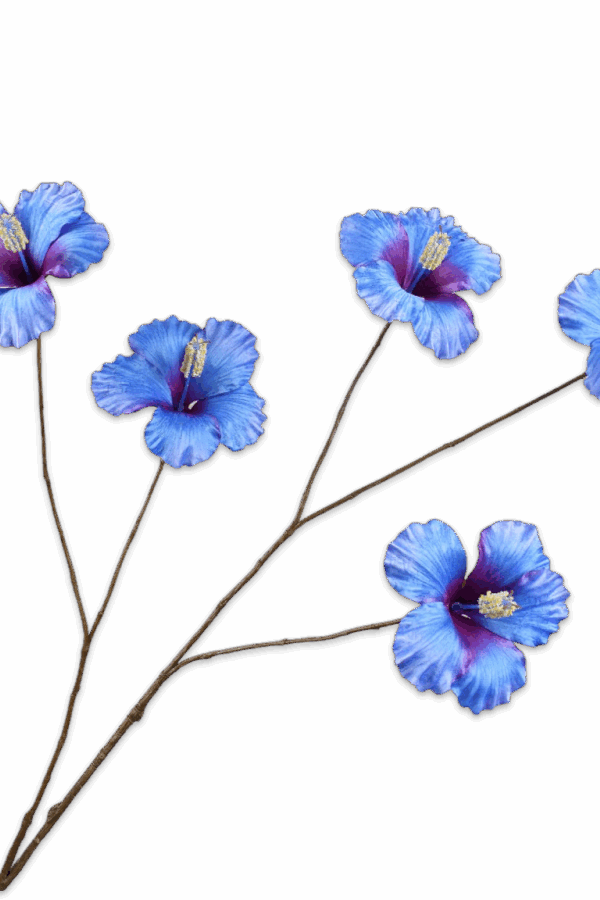 Hibiscus tak blauw 110 cm Silk-ka