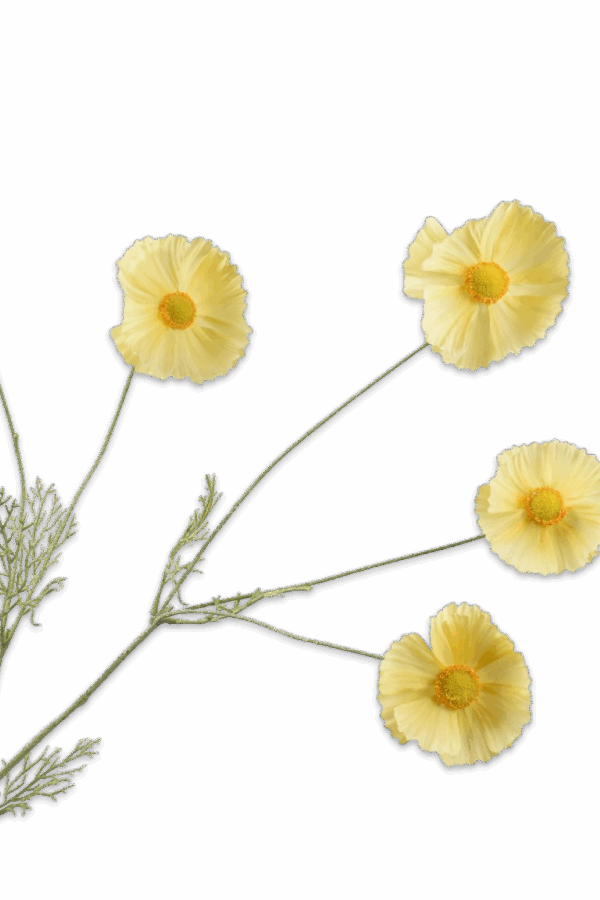 Cosmos geel 92 cm Silk-ka