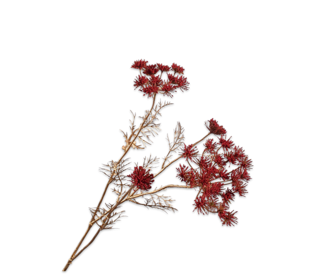 Dille tak goud rood Silk-ka