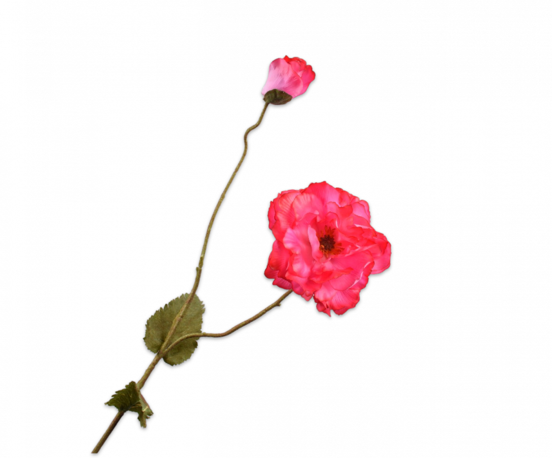 Klaproos tak roze 109 cm Silk-ka real touch