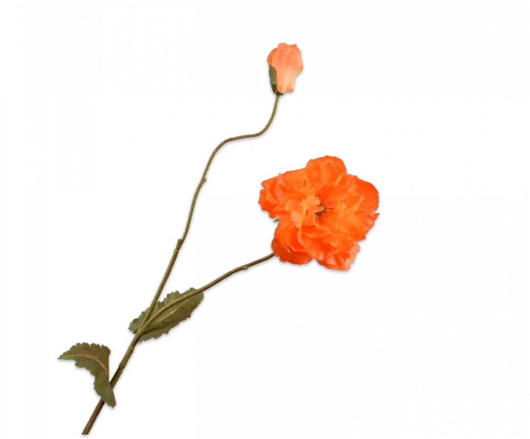 Klaproos tak oranje 109 cm Silk-ka real touch