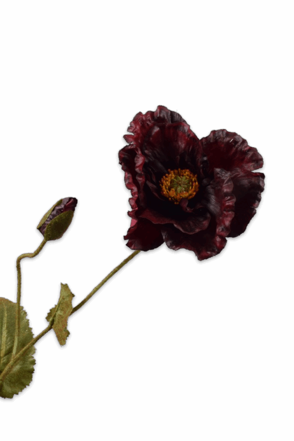 Klaproos tak bordeaux 67 cm Silk-ka real touch