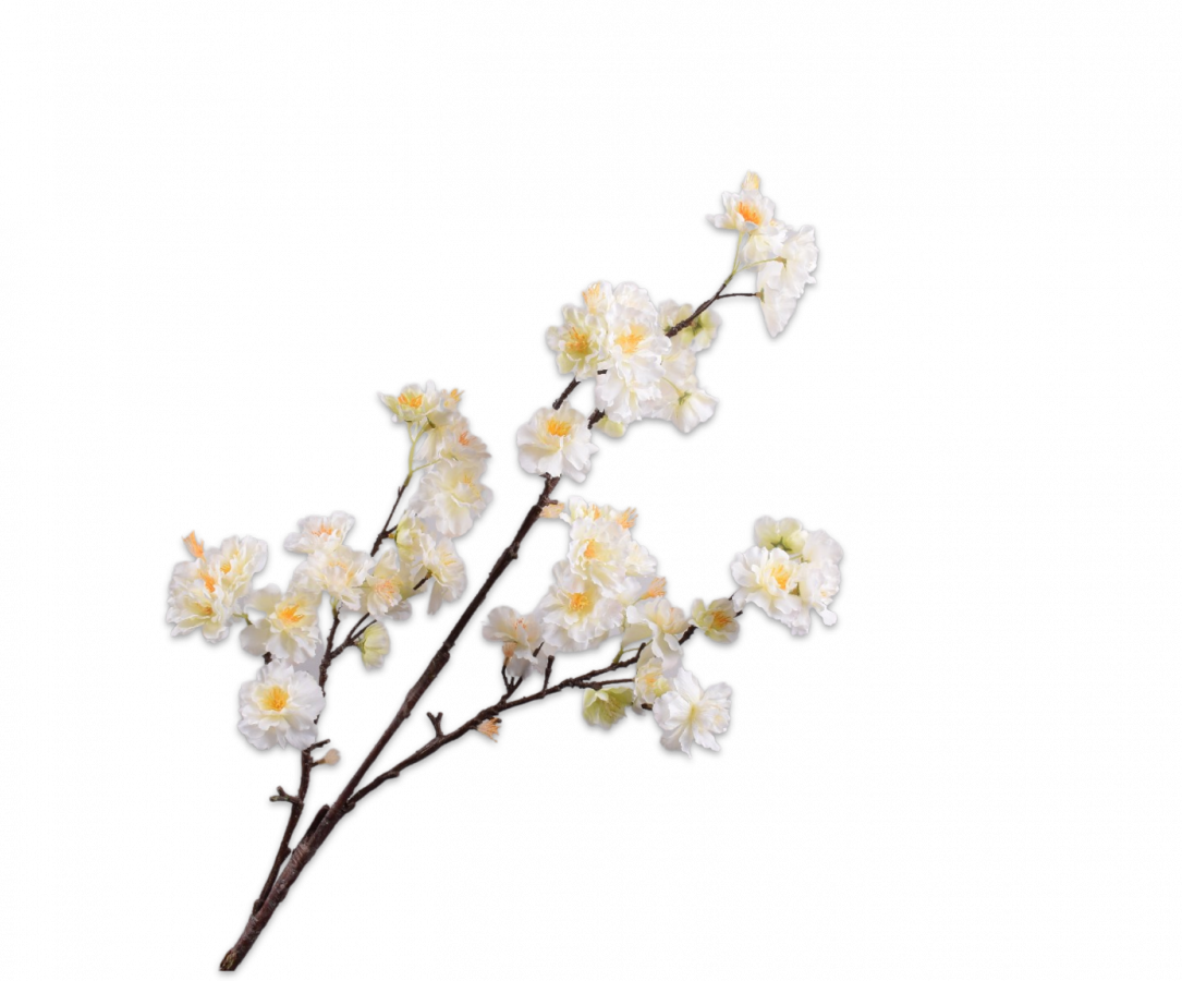 Bloesem tak wit geel 121 cm Silk-ka
