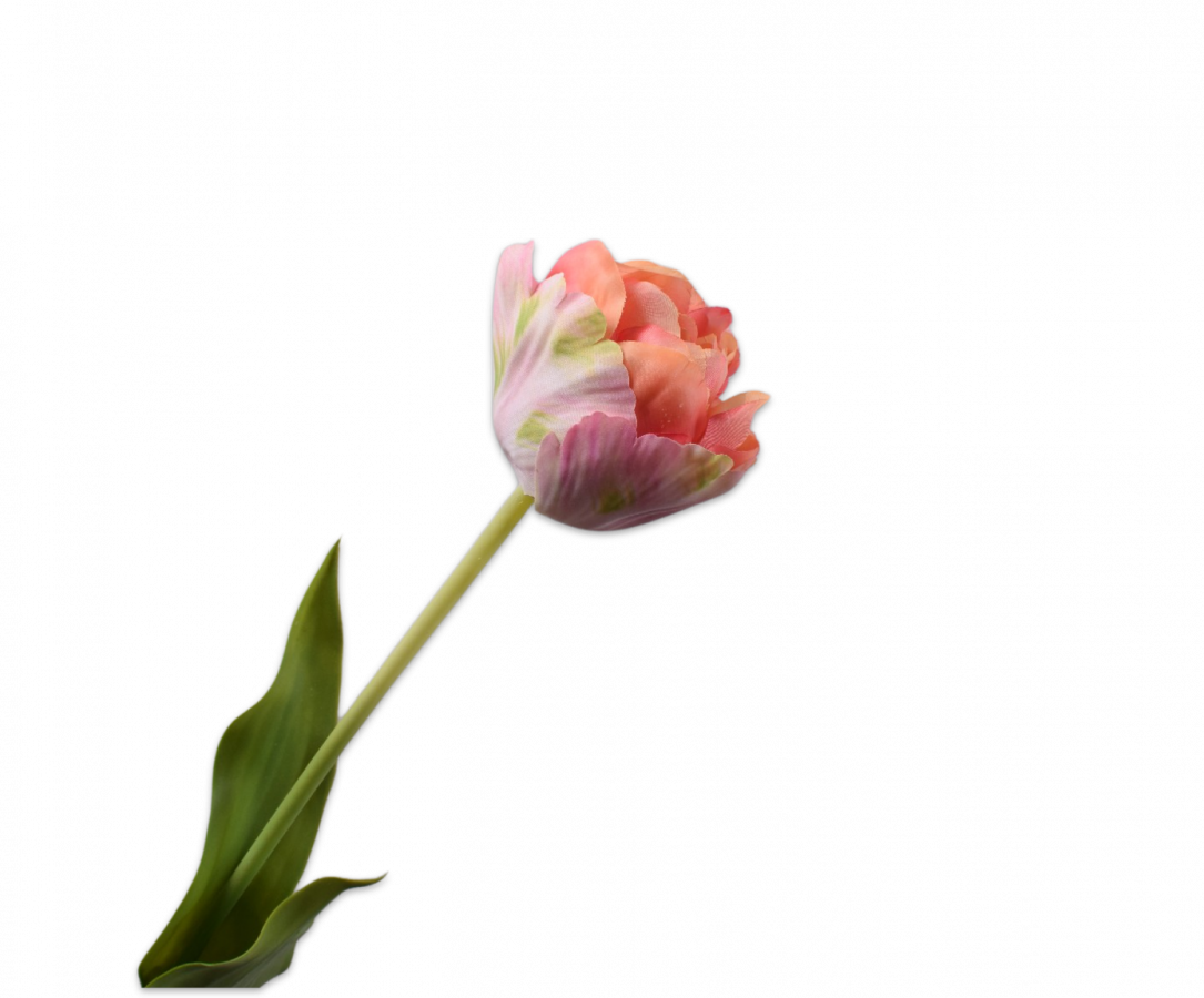 tulp tulp roze / groen 66 cm Silk-ka