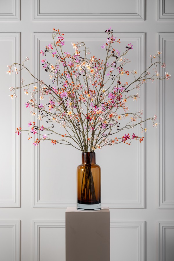 Silk ka bessentak oranje roze 92 cm - Afbeelding 2