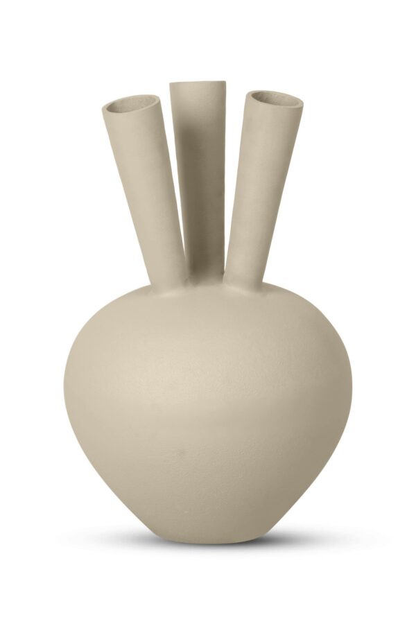 Toetervaas 3 mouth ovaal beige sand