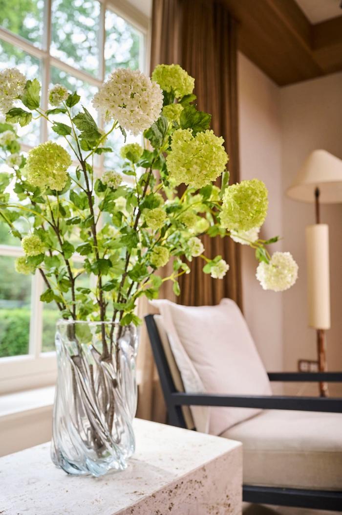 Sneeuwbal viburnum licht groen 78 cm Silk-ka - Afbeelding 2