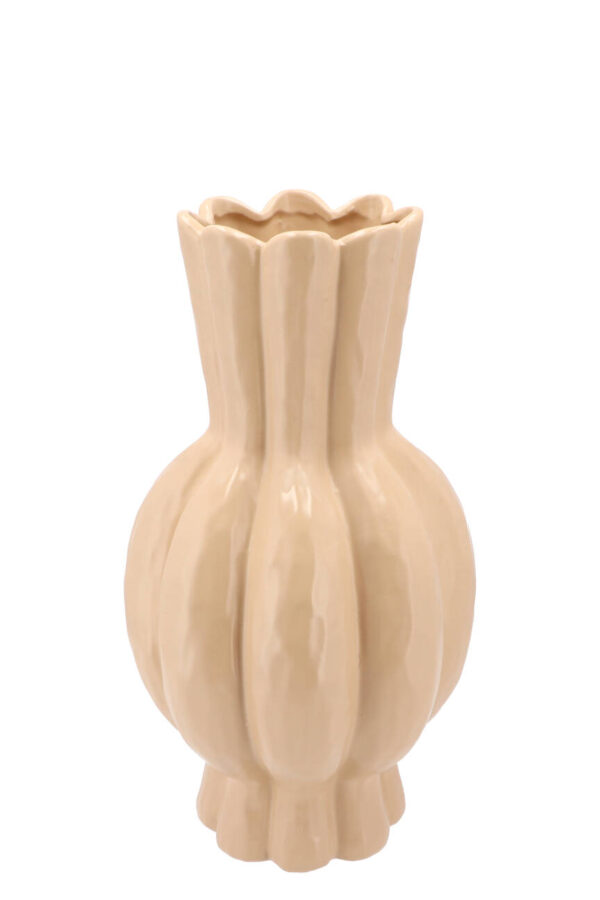 Garlic vaas beige - H30