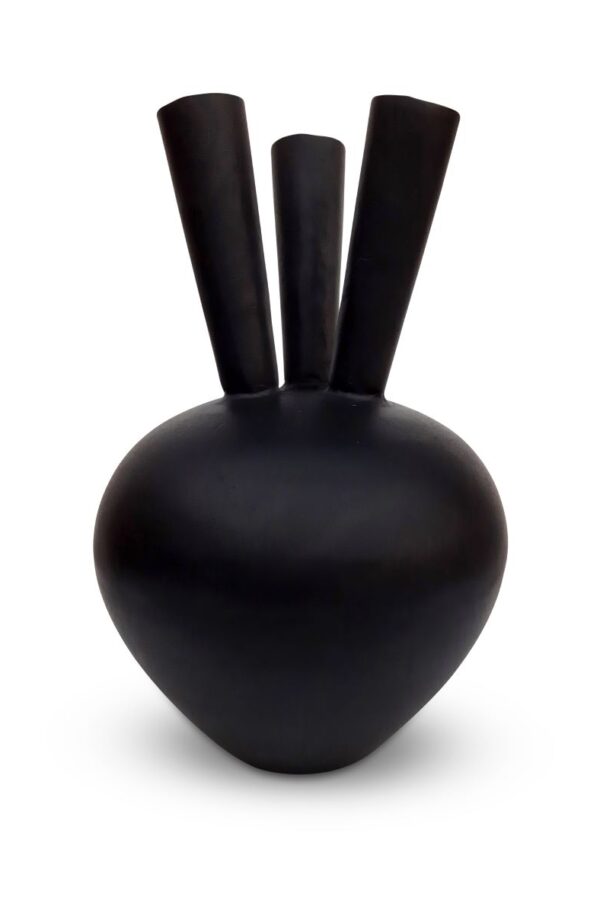 Toetervaas zwart - 3 mouth 