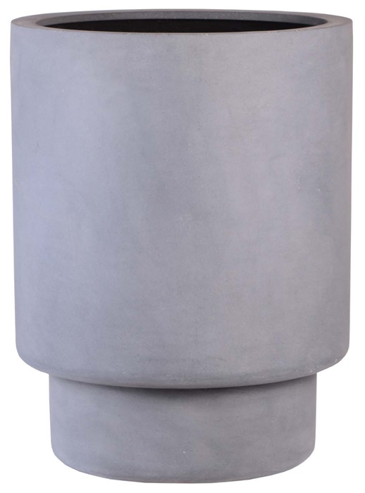 Bloempot Riso beton grijs hoogte 65 cm