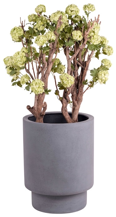 Bloempot Riso beton grijs hoogte 65 cm - Afbeelding 2