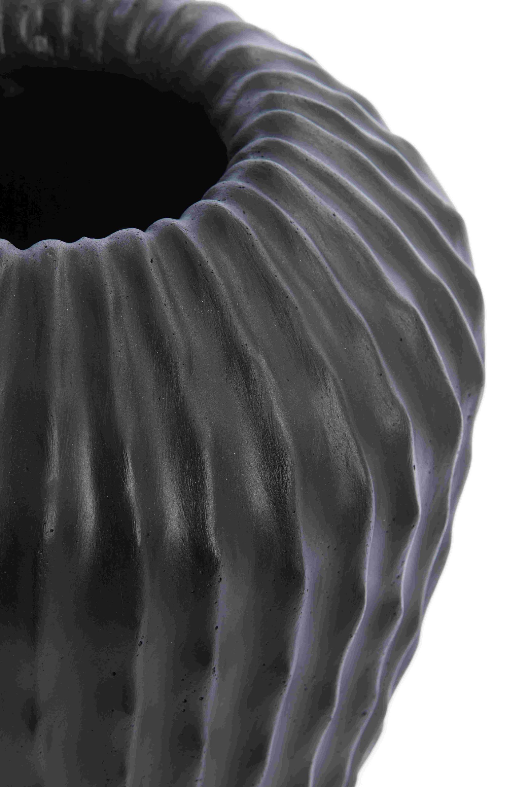 Vaas cactus mat zwart - large - Afbeelding 2