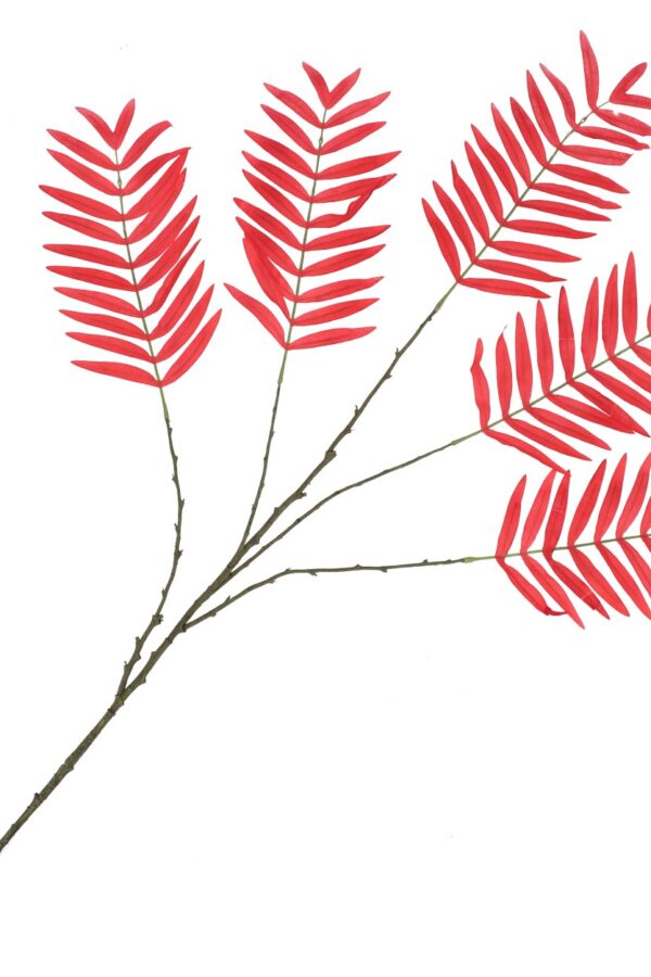 Palm blad rood 125 cm