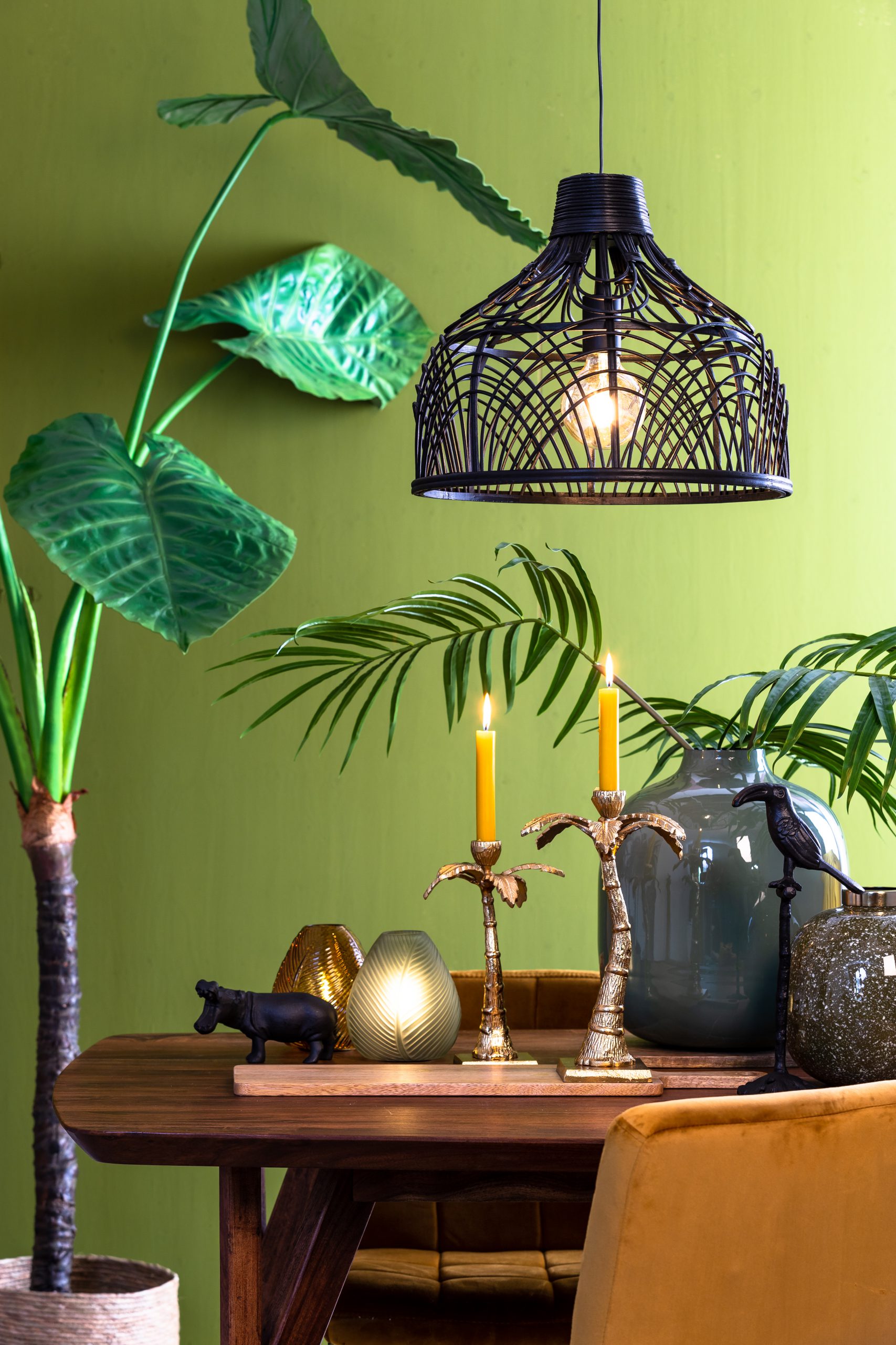 Vogel toekan zwart metaal hoogte 35 cm - Afbeelding 3