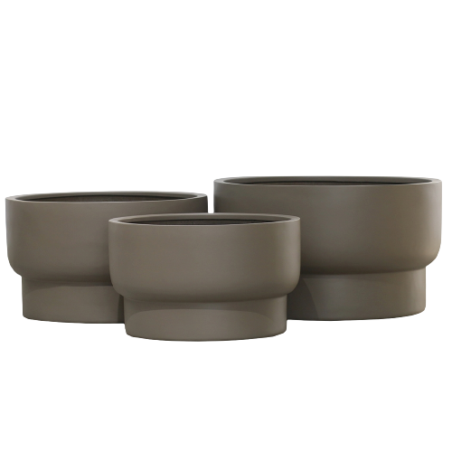 Nyla bloempot taupe S - H32