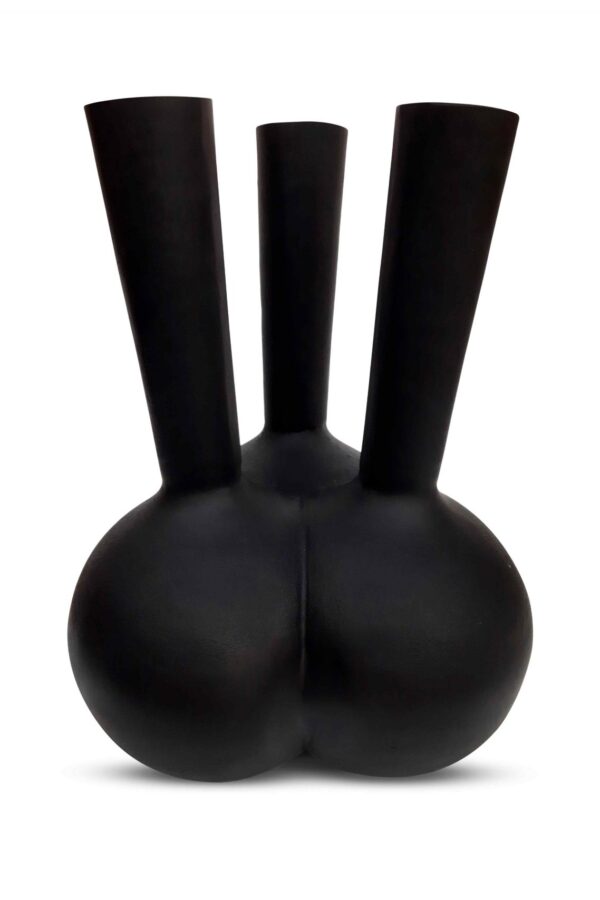 Toetervaas 3 mouth mat zwart