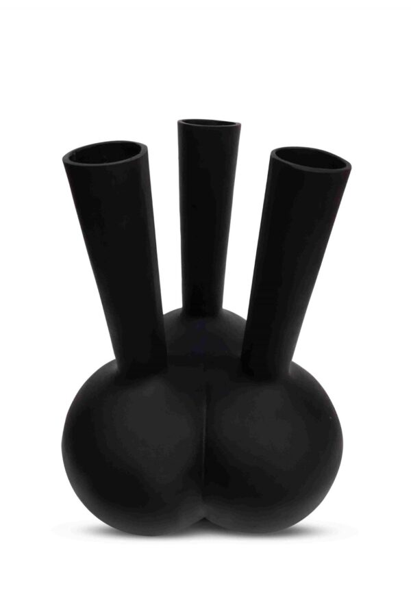 Toetervaas 3 mouth mat zwart - Small