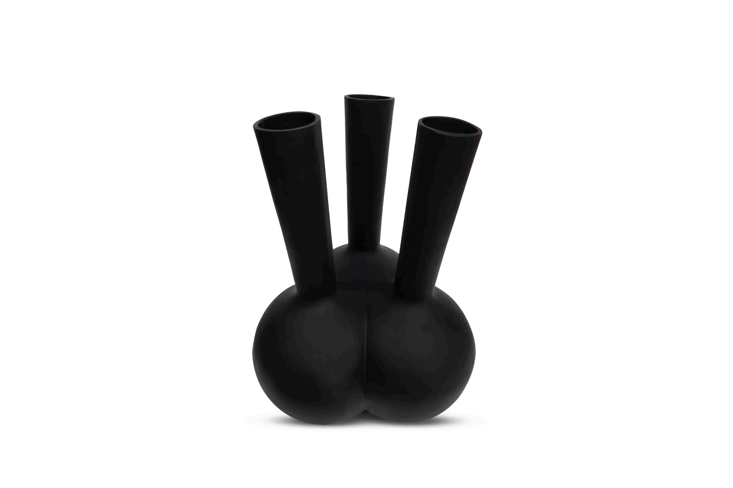 Toetervaas 3 mouth mat zwart - Small - Afbeelding 2