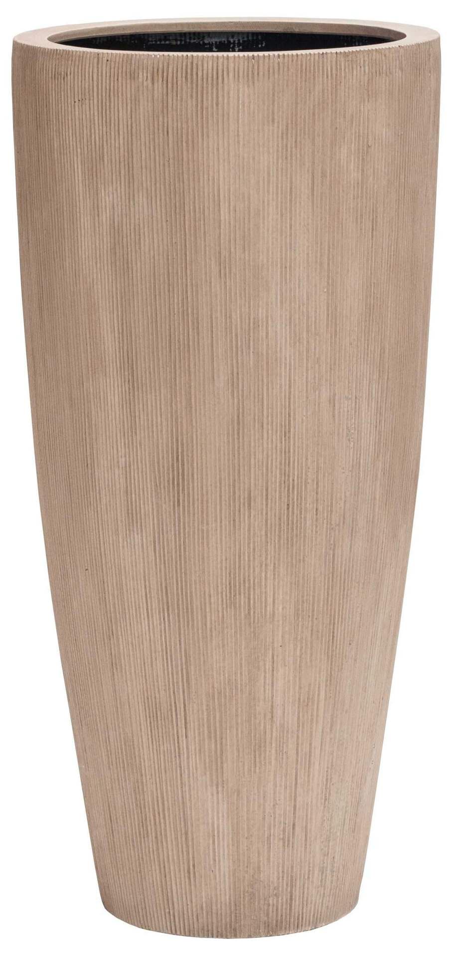 Grote bloempot vaas Lava stripe hoogte 100 cm VTW