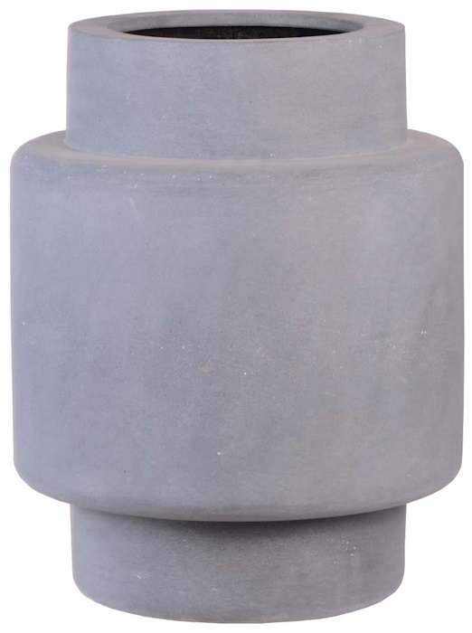 Bloempot Byland big mat grijs H 70 cm VTW
