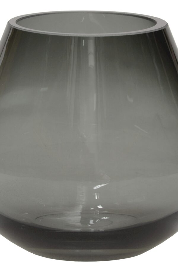 Tasman smoked grey vaas/waxinelichthouder - H11,5