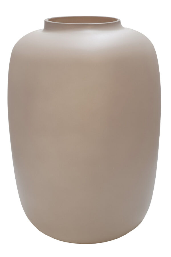 Vaas beige matte - medium - H35 cm