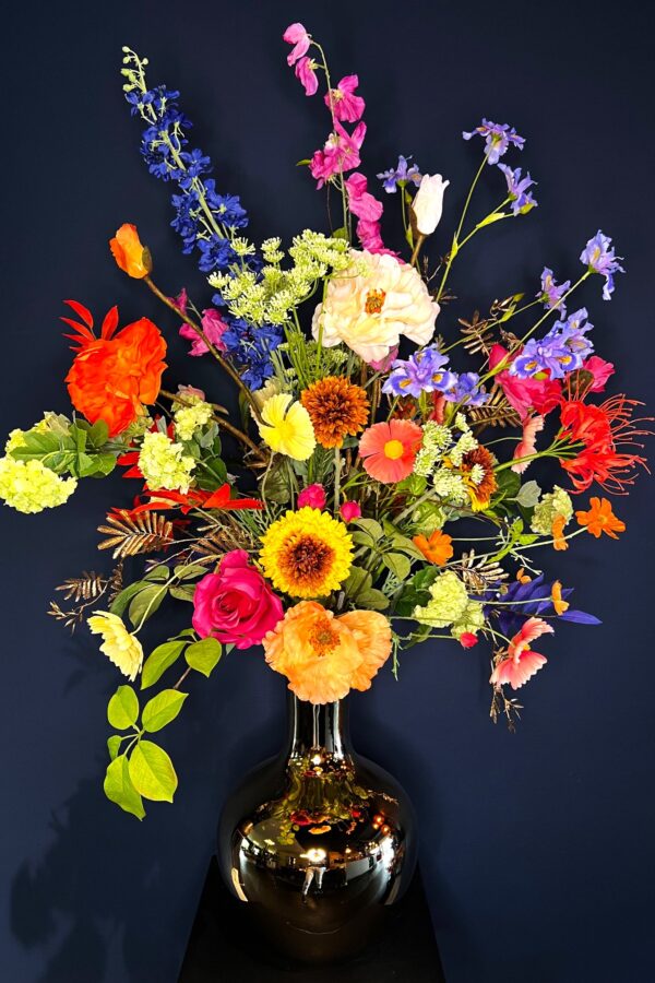 Zijdeboeket bloemen Lynn groot