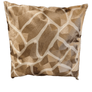 Giraffe print kussen goud/beige - 50x50 cm