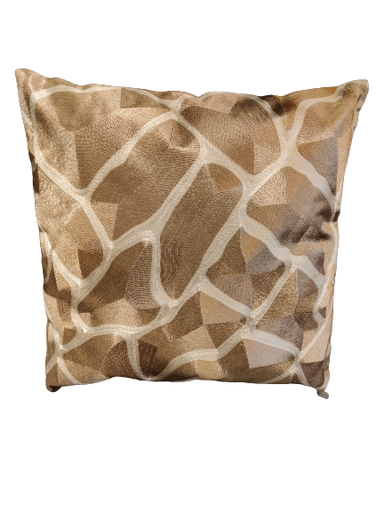 Giraffe print kussen goud/beige - 50x50 cm