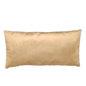 Maatwerk kussen velvet beige/goud - 65x33 cm