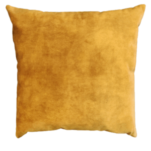 Maatwerk kussen velvet oker - 55x55 cm