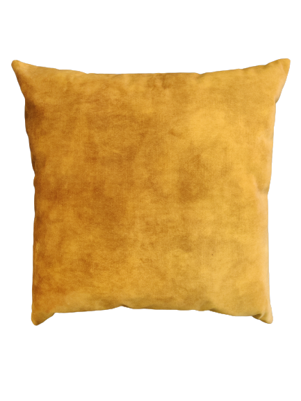 Maatwerk kussen velvet oker - 55x55 cm
