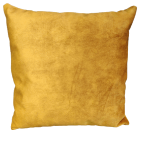 Maatwerk kussen velvet oker - 40x40 cm