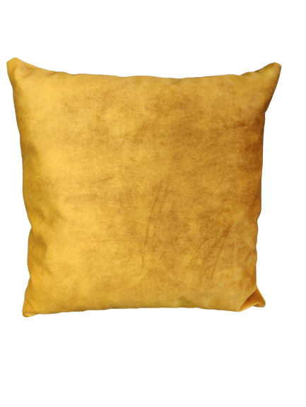 Maatwerk kussen velvet oker - 40x40 cm