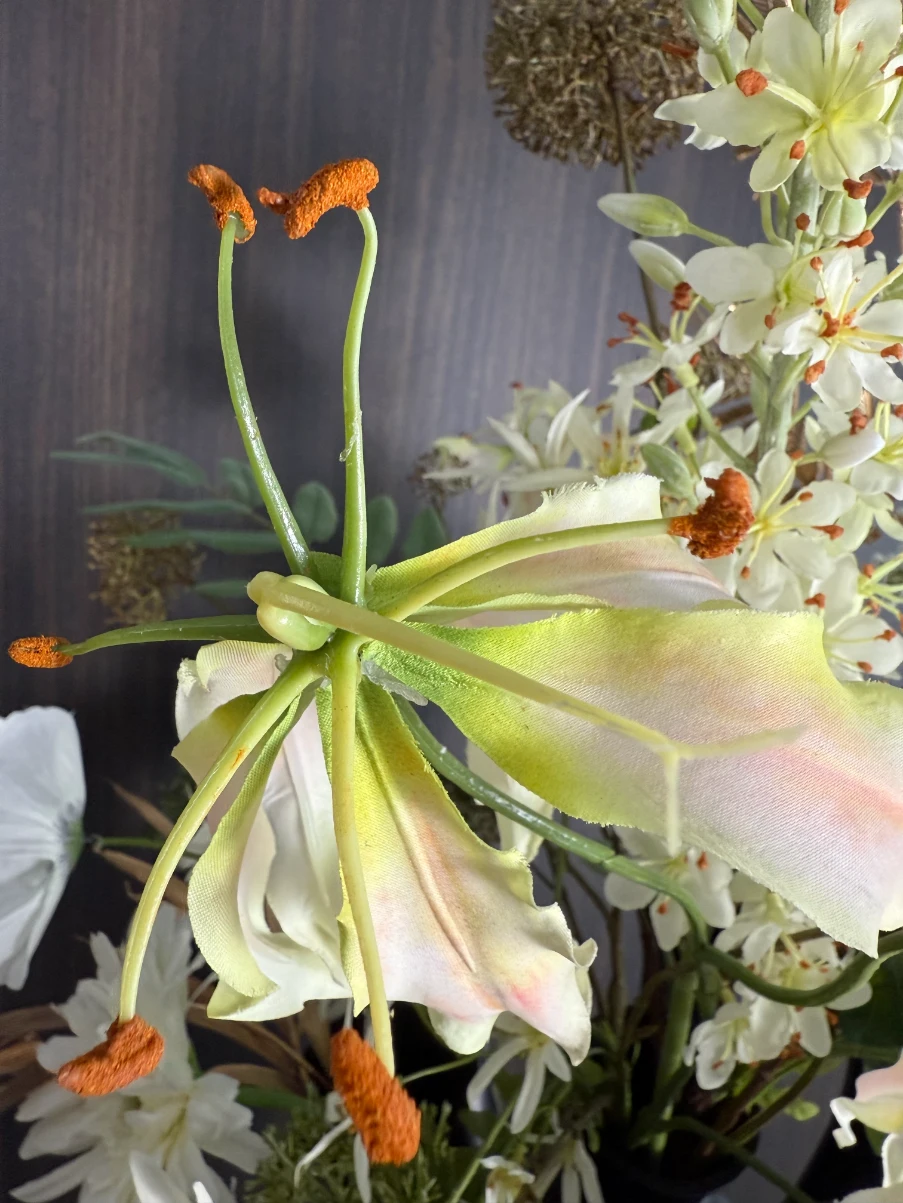 Zijdenbloemen boeket Dion voor in de toetervaas - Afbeelding 3