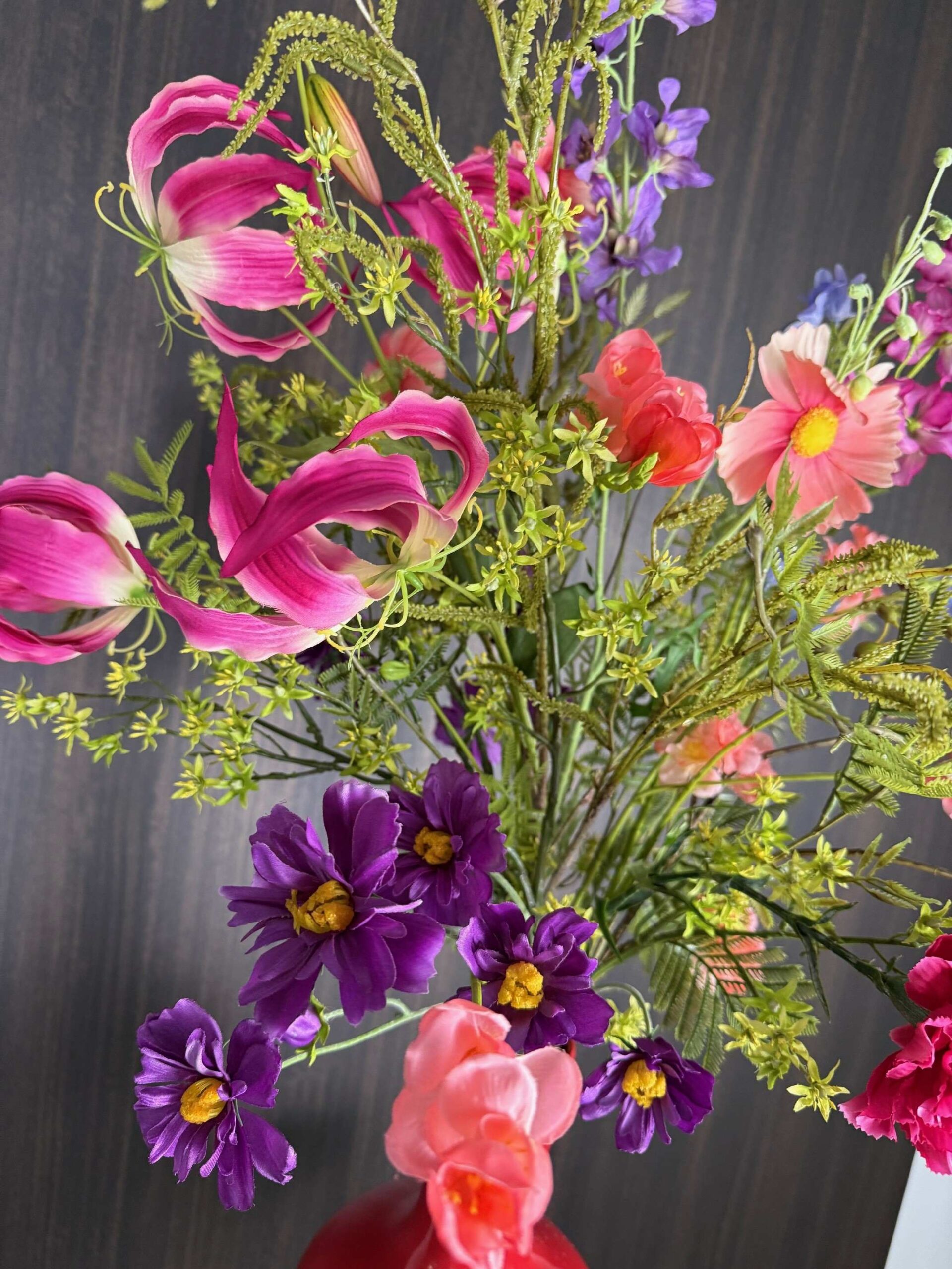 Zijdebloemen boeket Loiza groot - Afbeelding 6