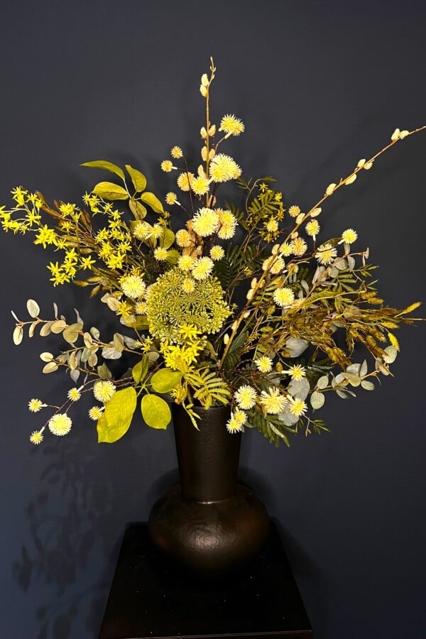 Groen zijdebloemen boeket Odette