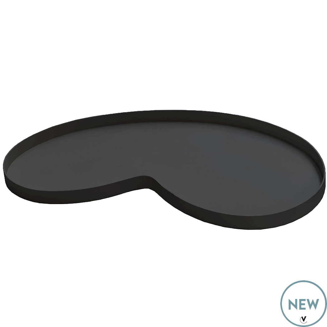 Dienblad zwart - medium