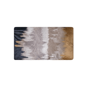 Kussen zwart/zilver/goud 60x35 cm