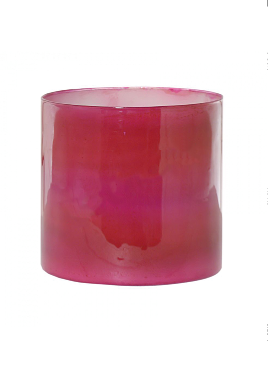 Waxinelichthouder donkerroze -H15 - Afbeelding 2