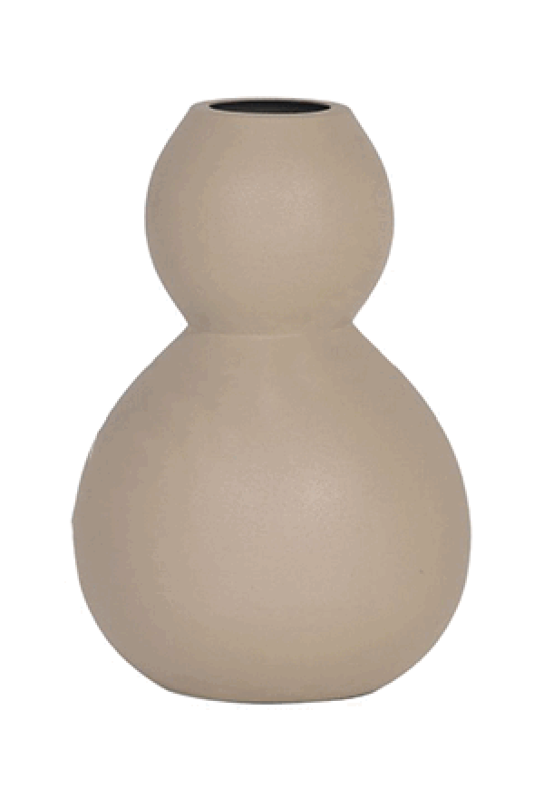 Bubbelvaas beige/zand -H20