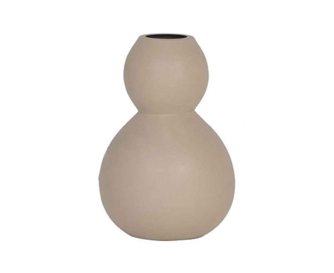 Bubbelvaas beige/zand -H20