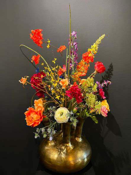 Zijdenbloemen boeket Sharon voor in de toetervaas - Afbeelding 2