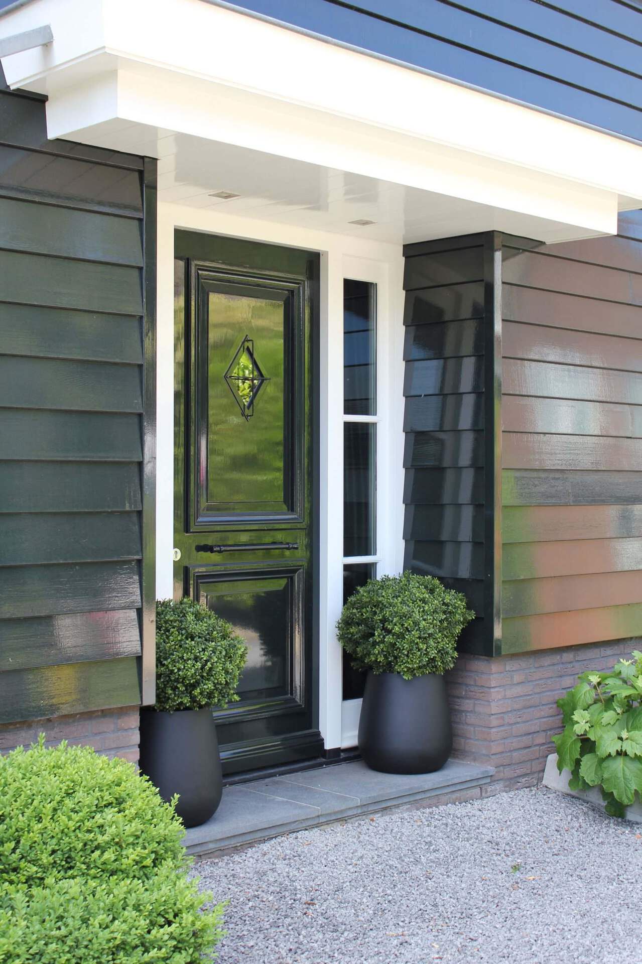 Bloempot Venna mat zwart hoogte 46 cm VTW - Afbeelding 3