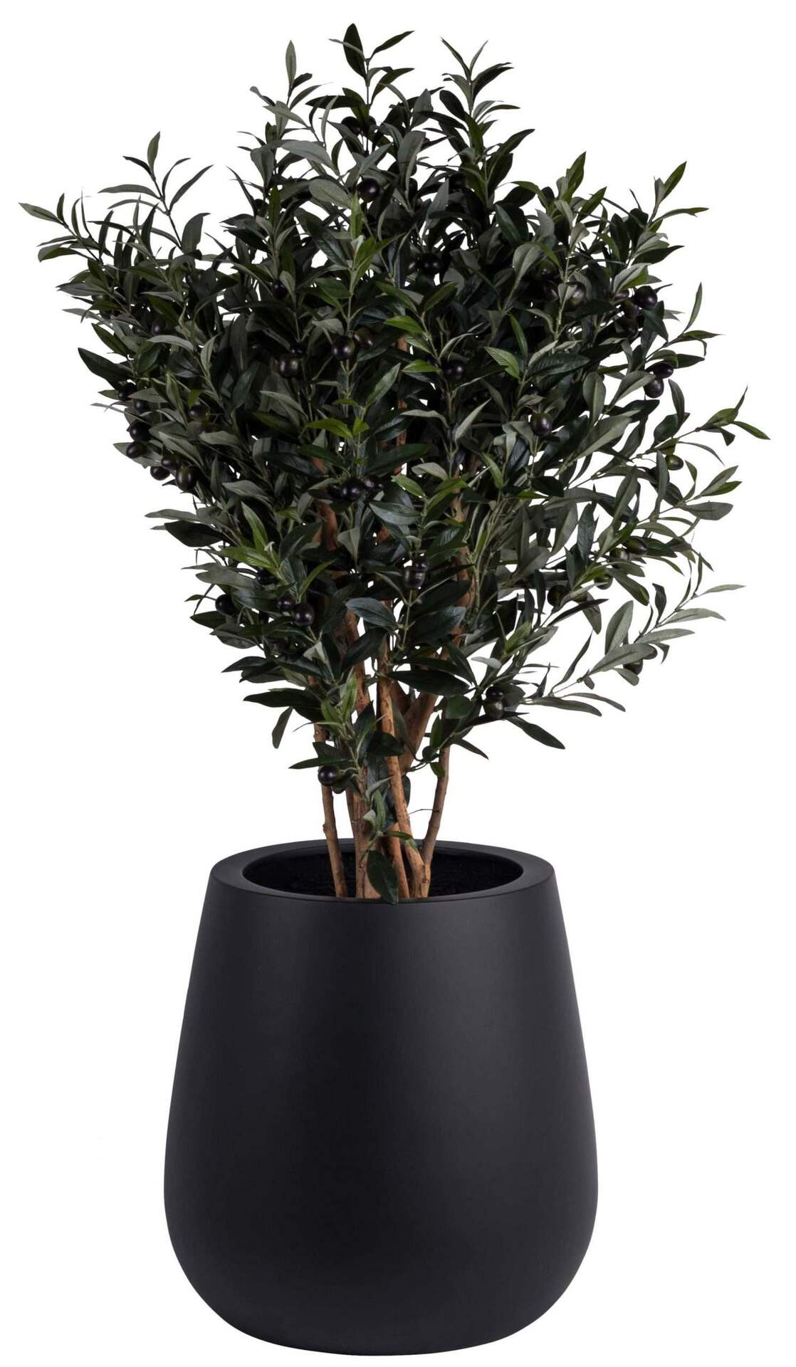 Bloempot Venna mat zwart hoogte 67 cm VTW