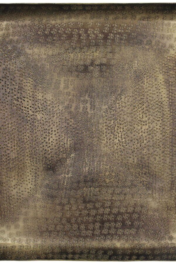 Schaal vierkant bruin/goud – 54x54 cm